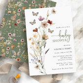 Vlinder Sage Groen Baby shower Kaart