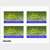  Vlinder Save the Date Groene Stickers (Vel)