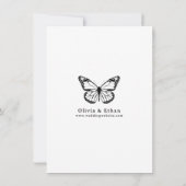 Vlinder Save-The-Date Kaart (Achterkant)