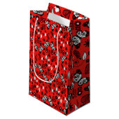 Vlinder Scandinavische volkskunst Klein Cadeauzakje (Voorkant Gekanteld)