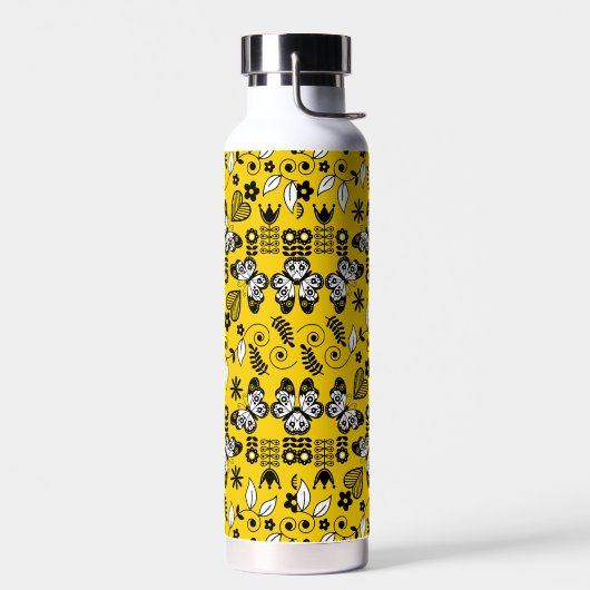Vlinder Scandinavische volkskunst Waterfles (Links)
