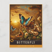Vlinder | Schattige familie  Briefkaart (Voorkant)
