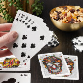 Vlinder schedel pokerkaarten (Insitu)