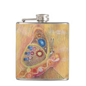 Vlinder schilderfles heupfles (Voorkant)