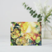 Vlinder schittert briefkaart (Staand voorkant)