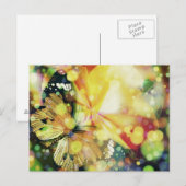 Vlinder schittert briefkaart (Voorkant / Achterkant)