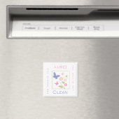 Vlinder Schoon of Vuile DIshwasmachine Magnet (Insitu (Vaatwasser))