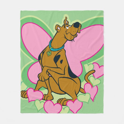  vlinder Scooby-Doo Fleece Deken (Voorkant)