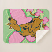  vlinder Scooby-Doo Sherpa Deken (Voorkant (horizontaal))