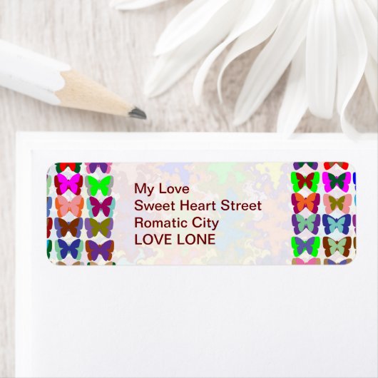 vlinder Show Etiket (Insitu)