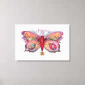 Vlinder sigaar Antiek schilderij Adverteren Canvas Afdruk (Voorkant)