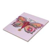 Vlinder sigaar Antiek schilderij Adverteren Tegeltje (Zijkant)