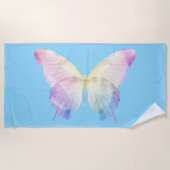 Vlinder silhouet in kleuren strandlaken (Voorkant)