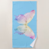 Vlinder silhouet in kleuren strandlaken (Voorkant)