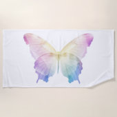 Vlinder silhouet in kleuren strandlaken (Voorkant)