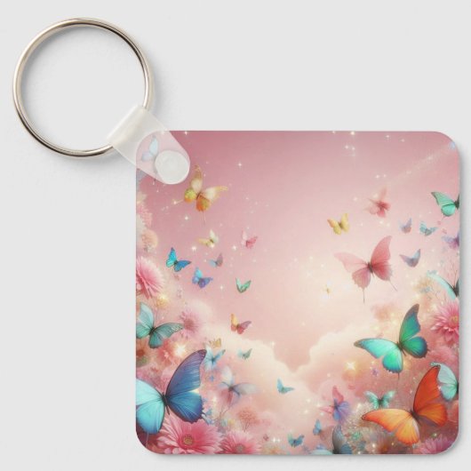 vlinder sleutelhanger (Voorkant)