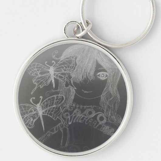 vlinder sleutelhanger (Voorkant)