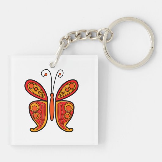 Vlinder Sleutelhanger (Achterkant)