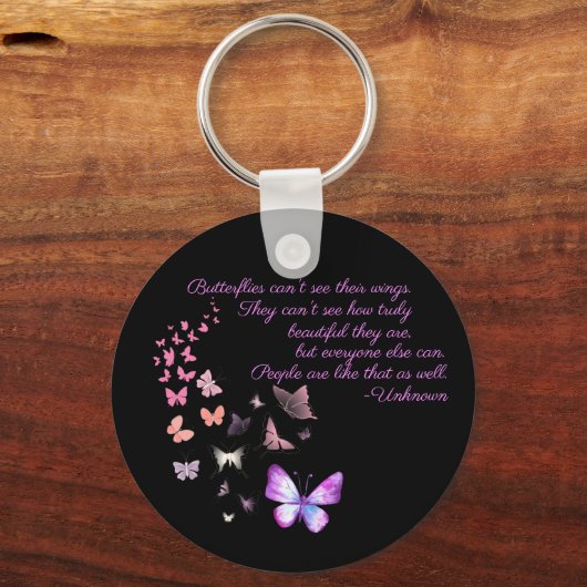 vlinder Sleutelhanger (Voorkant)