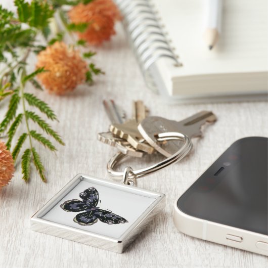 vlinder sleutelhanger (Zijkant)