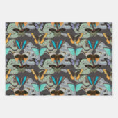  Vlinder & Snake Gotische Natuur Inpakpapier Vel (Voorkant 3)