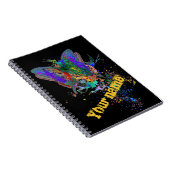 Vlinder spat notebook notitieboek (Rechterzijde)
