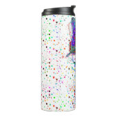 Vlinder spat thermische tumbler thermosbeker (Gedraaid links)