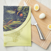 Vlinder spinnenweb bijen  tuin Victoriaans Theedoek (Quarter Fold)