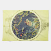 Vlinder spinnenweb bijen  tuin Victoriaans Theedoek (Horizontaal)