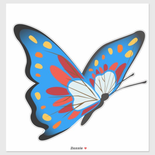 Vlinder Sticker (Vel)