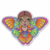 vlinder sticker (Voorkant)