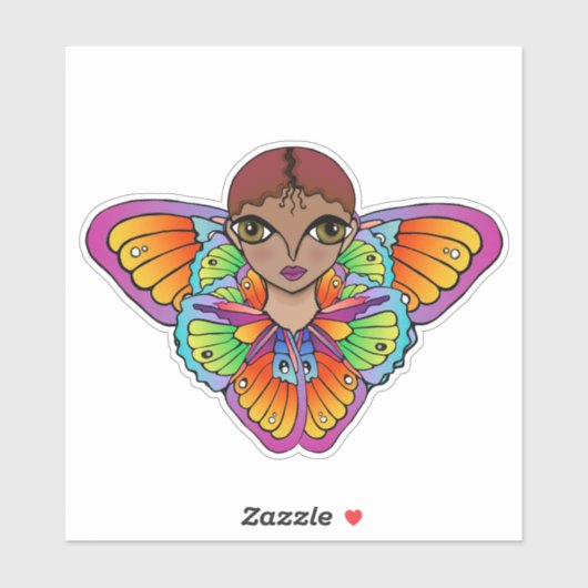 vlinder sticker (Vel)