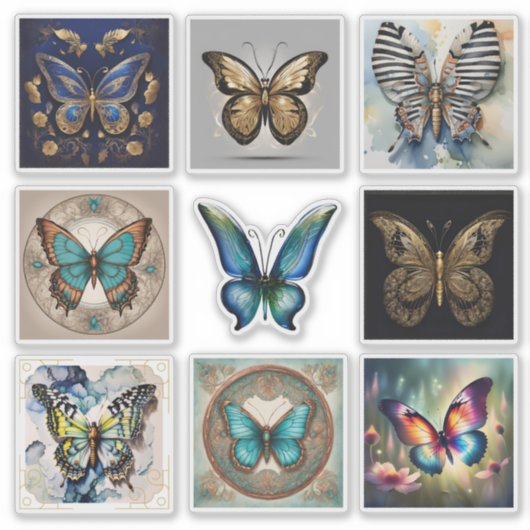 Vlinder Sticker Collectie (Voorkant)