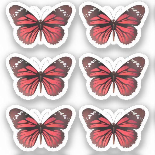 Vlinder stickers pack Tuin Elegante Monarch set (Voorkant)