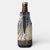 Vlinder stijgt naar de sterren flesjeskoeler (Fles Achterkant)