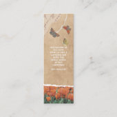 Vlinder stijl mini-Bladwijzer Contactkaartje (Voorkant)