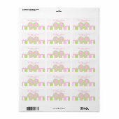 Vlinder Stippen adreslabel 4 Etiket (Full Sheet)