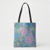 Vlinder Struik Bloemen Canvas tas (Voorkant)