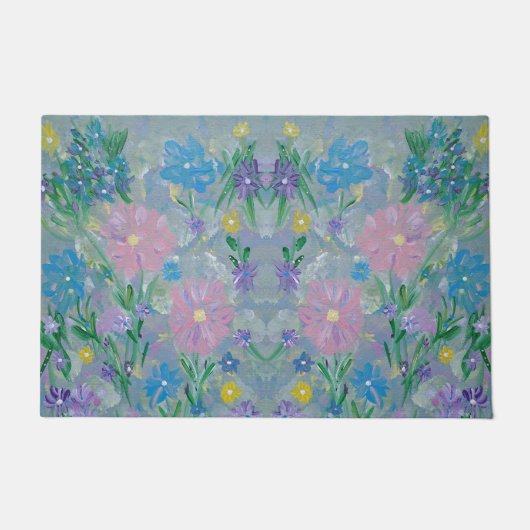 Vlinder Struik Bloemen Outdoor Mat (Voorkant)