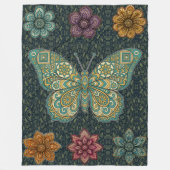"Vlinder - Succes" Fleece Deken (Voorkant)