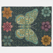 "Vlinder - Succes" Fleece Deken (Voorkant (Horizontaal))