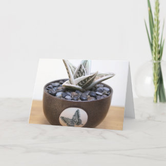 Vlinder Succulente Notecard door Succulent Design Kaart