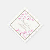 Vlinder Sweet Sixteen Quinceanera Feest Servet (Hoek)