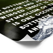Vlinder symboliek Poster (Hoek)