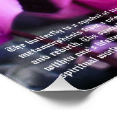 Vlinder symboliek Poster (Hoek)