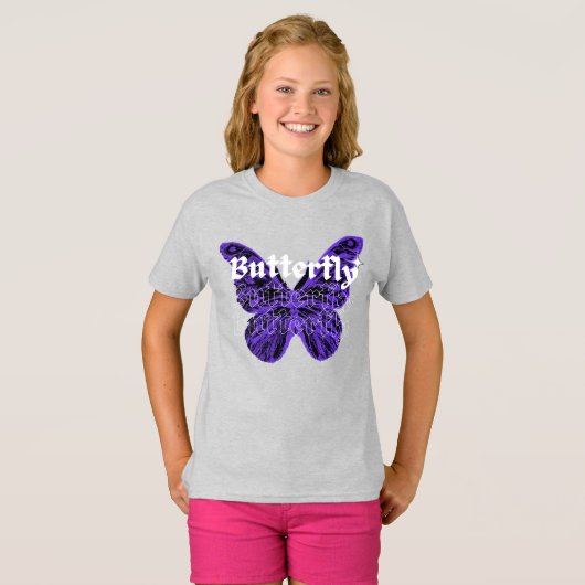 vlinder t-shirt (Voorkant volledig)