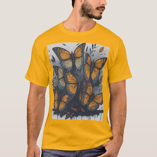 vlinder t-shirt (Voorkant)