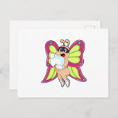 Vlinder Tandarts Tanden Briefkaart (Voorkant / Achterkant)