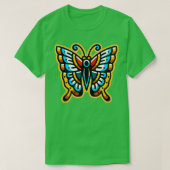 vlinder tattoo t-shirt (Design voorkant)