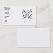 vlinder-tattoo-vector-1, Naam, Adres 1, toevoegen. Visitekaartje (Voorkant / Achterkant)